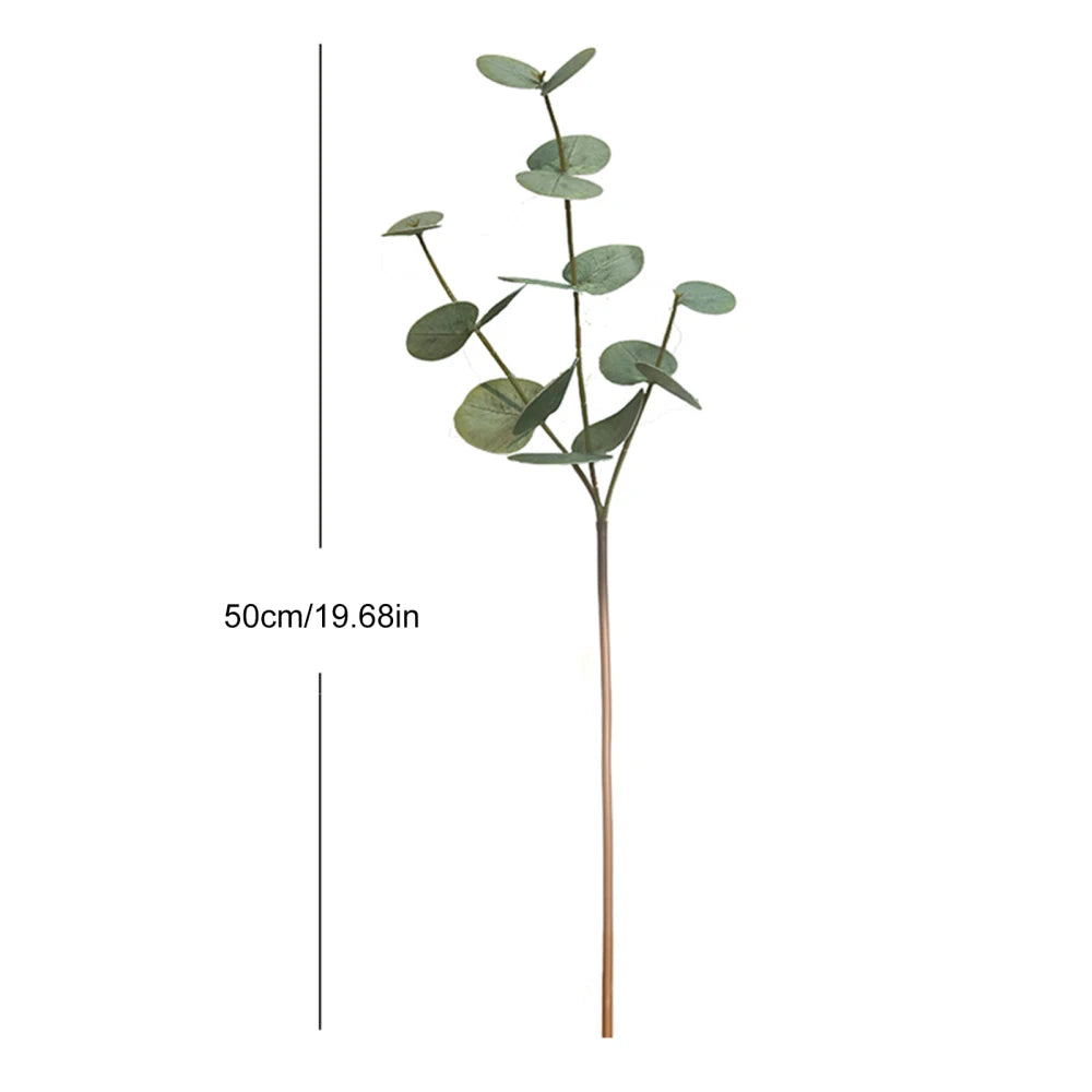Large Artificial Ficus Fake Flowers Artifical Decoration Tropical Plants Non-toxic Plastic Real Touch Leaves Vine Delicate