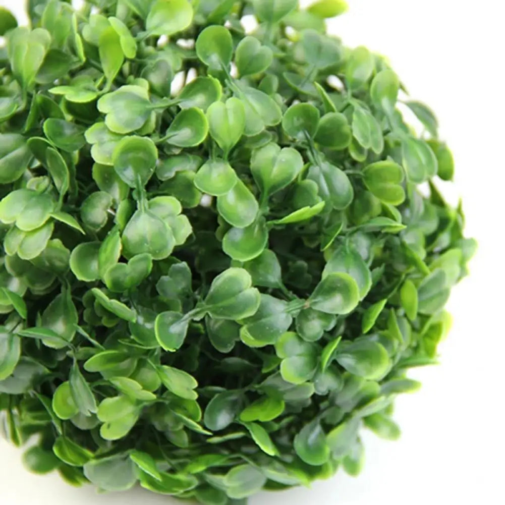 1pc Green Artificial Plant Ball Topiary Plastic Tear Resistant Tree Boxwood Wedding Party Outdoor Garden Home Decoration