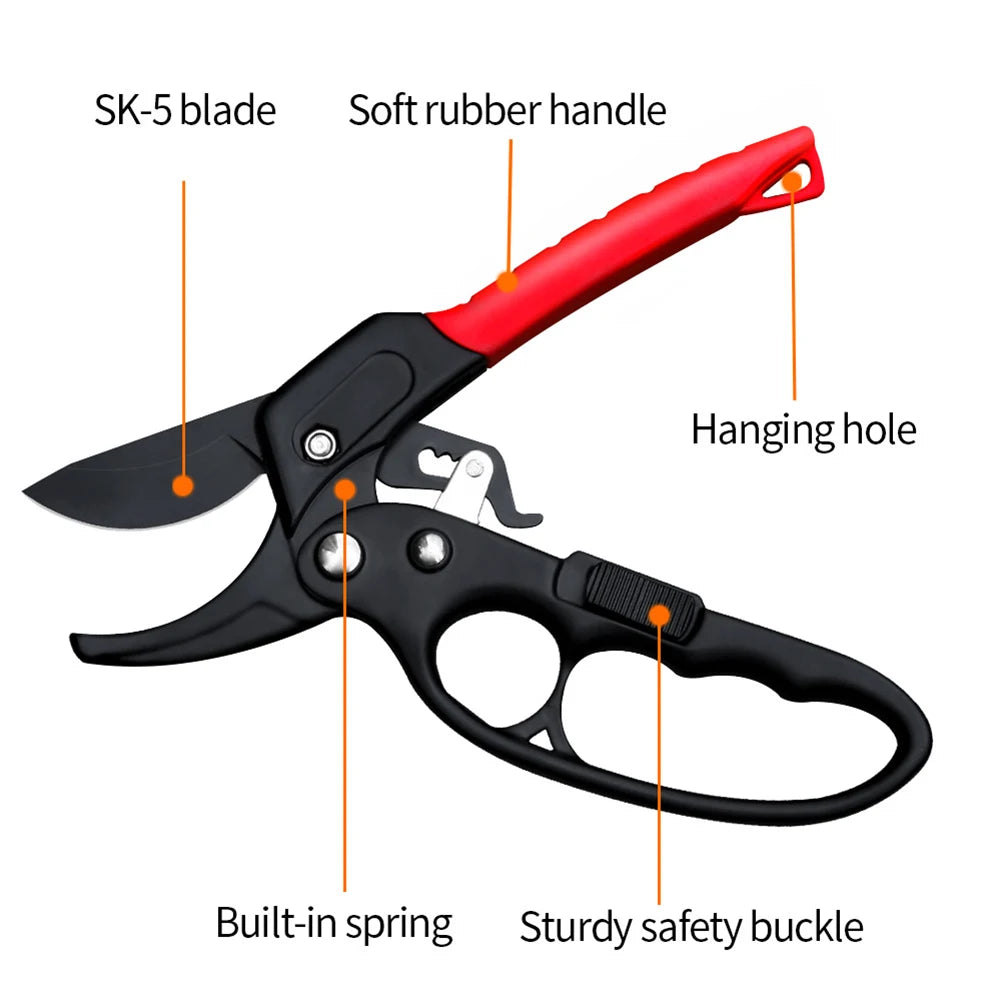 Branch Shears Sharp Garden Shears Clippers Labor-saving Trimming Scissors Gardening Tool for Garden Nursery/Agricultural Orchard