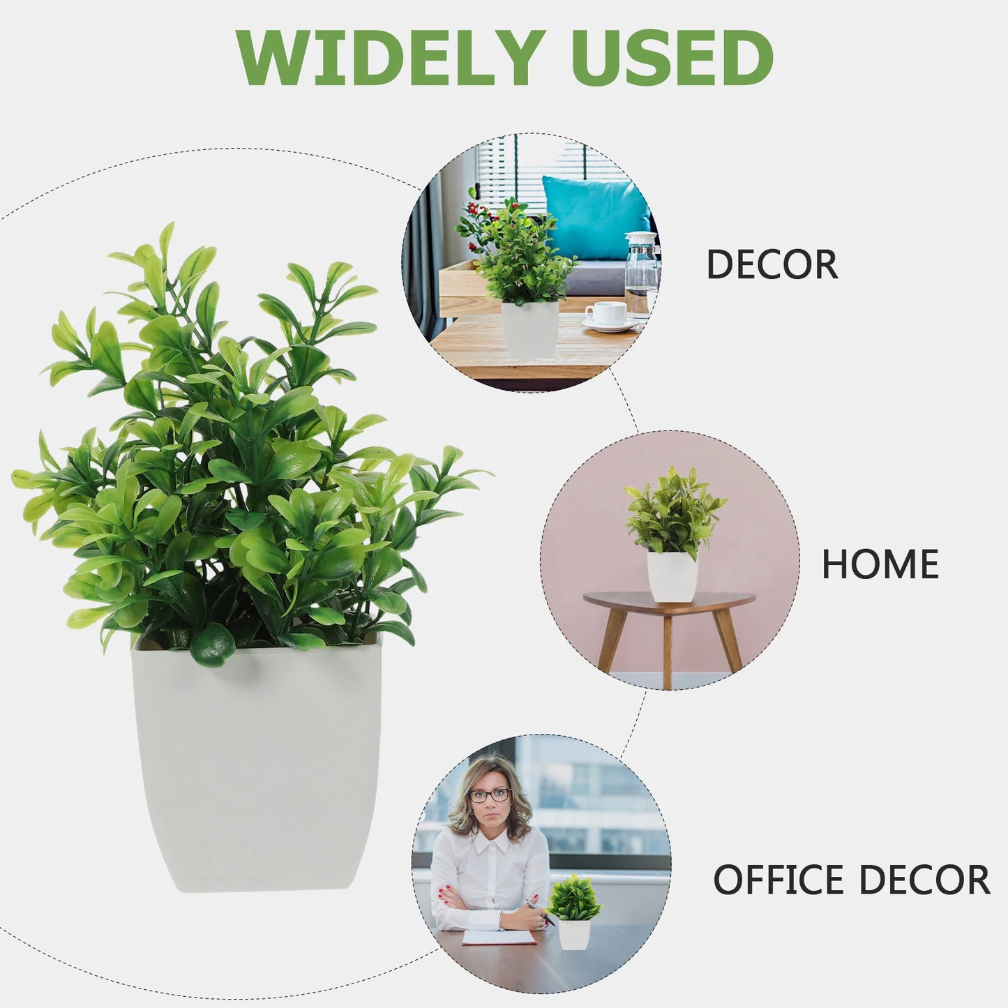 Premium Realistic Convenient Fake Plants Faux Plant Farmhouse Kitchen Decor Artifical Plants for Home