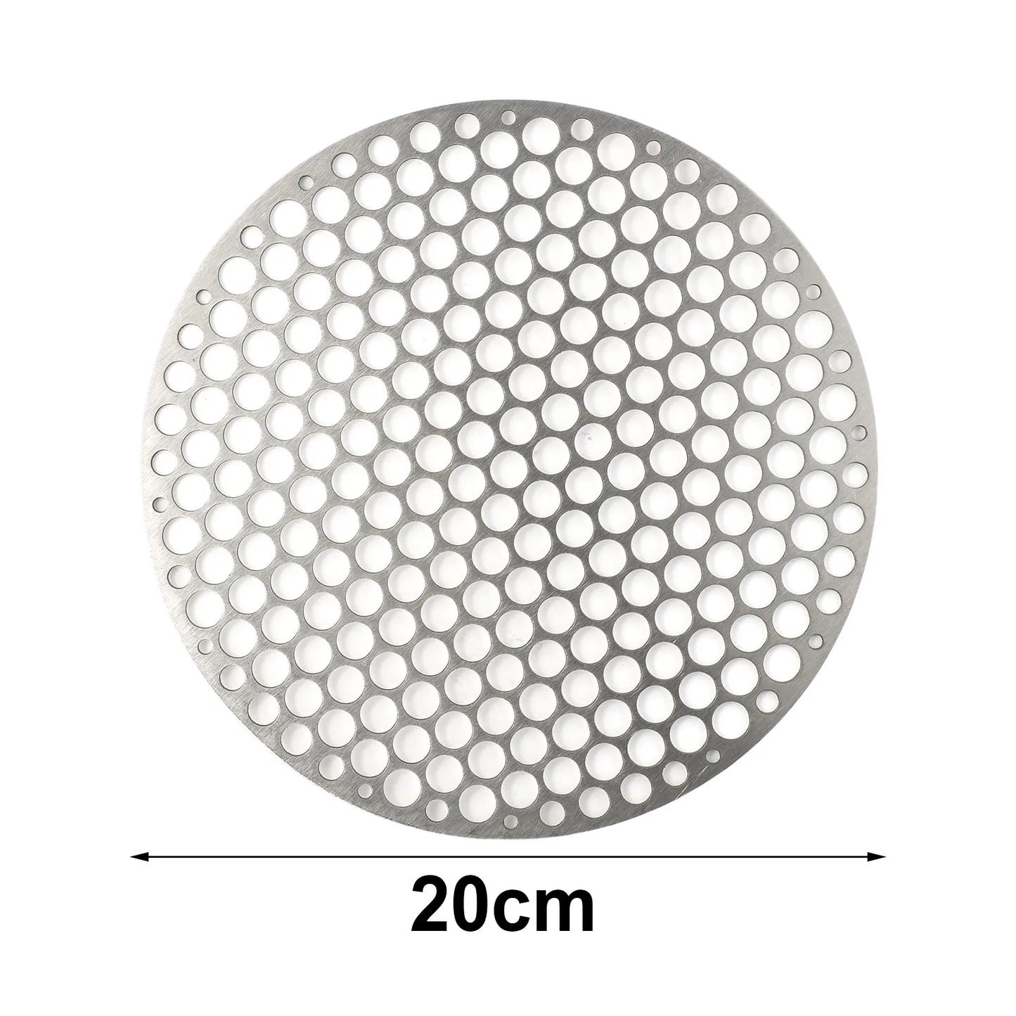 Stainless Steel Barbecue Net Round Metal BBQ Mesh Grate Grid Camping Picnic Food Rack BBQ Grill Kitchen Tool Accessories 18-30cm