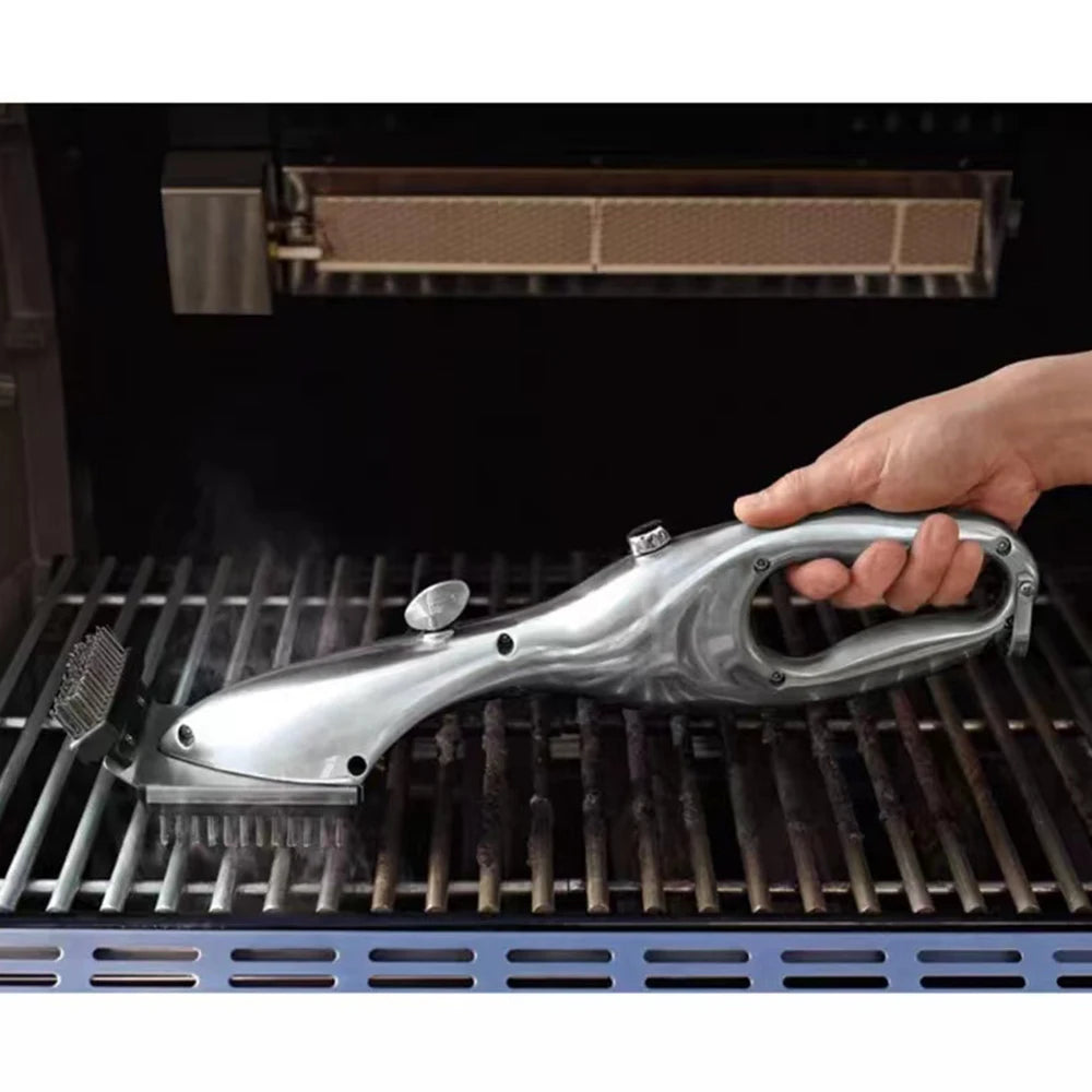 Barbecue Grill Cleaning Brush Portable Barbecue Grill Steam Cleaning Tool Steam or Gas Accessories BBQ Tool Cleaner Kitchen Tool