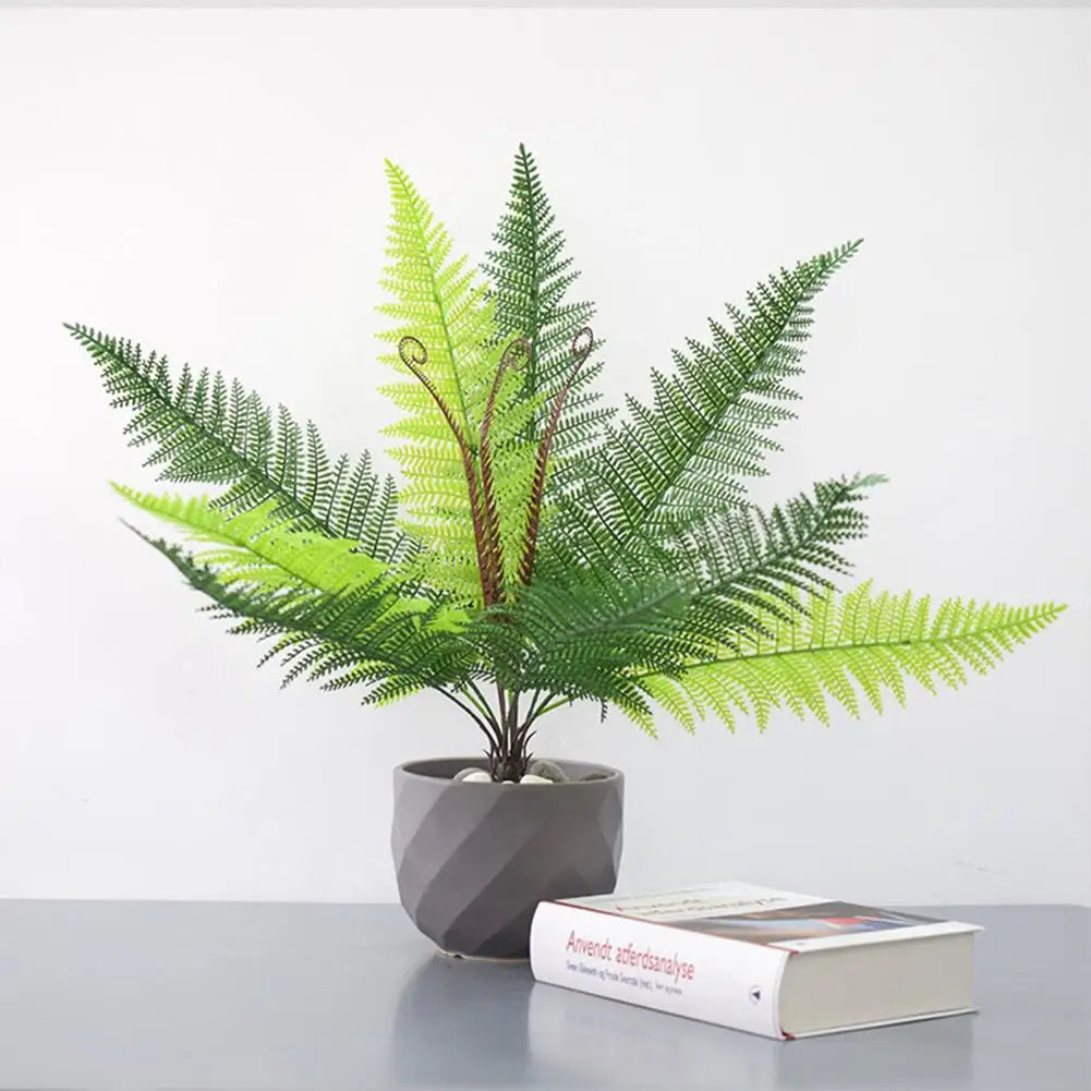 1pcs Simulation Green Leaf Artifical Plant Houshold Indoor Decoration Accessories Wholesale Dropshipping