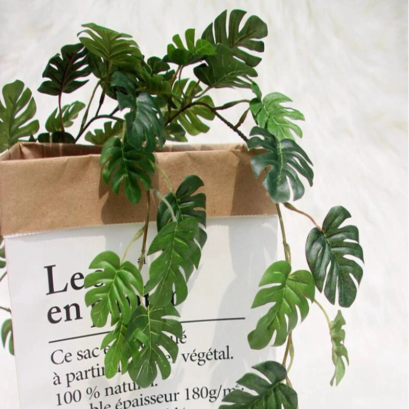 Home Decoration Artifical Decoration Vine Delicate Artificial Ivy Leaf Garland Plant Vine Fake Foliage Party Wedding Decoration