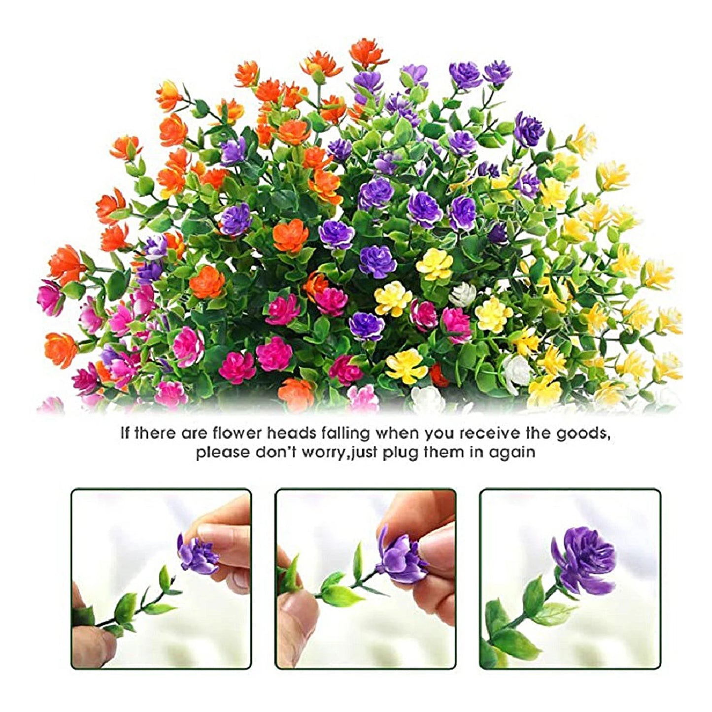 1pc Faux Plastic Plants Artificial Flower Artifical Flowers Elegant For Wedding Bridle Bouquet Home Decoration