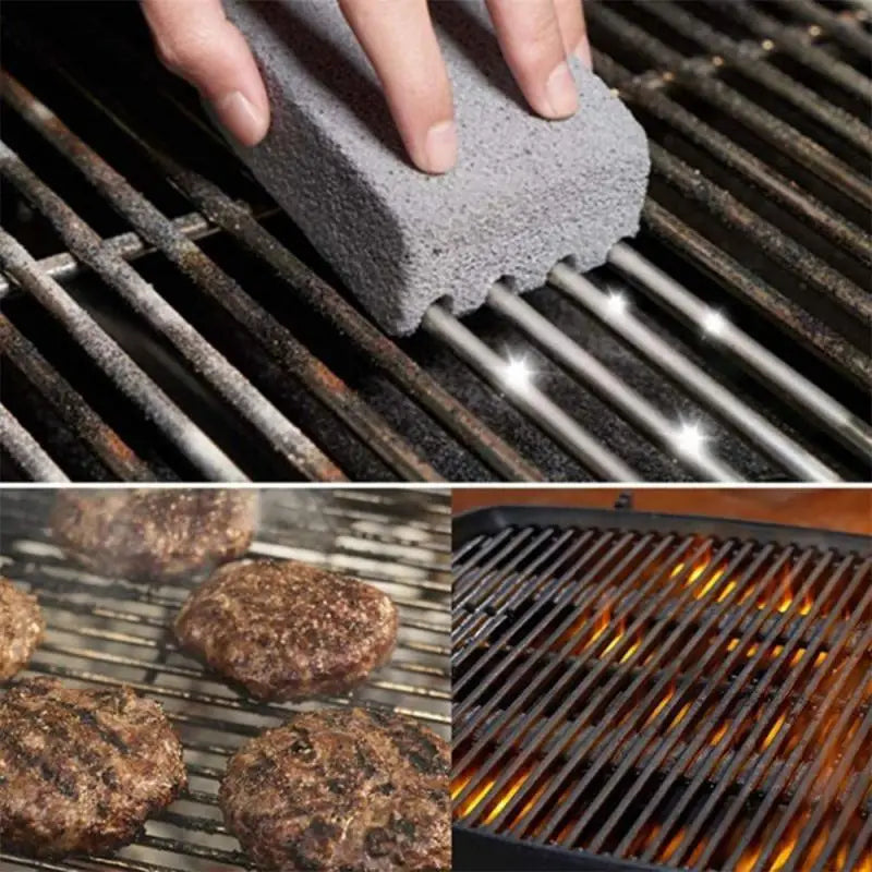 BBQ Grill Cleaning Brick Block Grill Stone Racks Stains Grease Cleaner BBQ Tools For Garden Kitchen Gadgets Cleaning Brushes