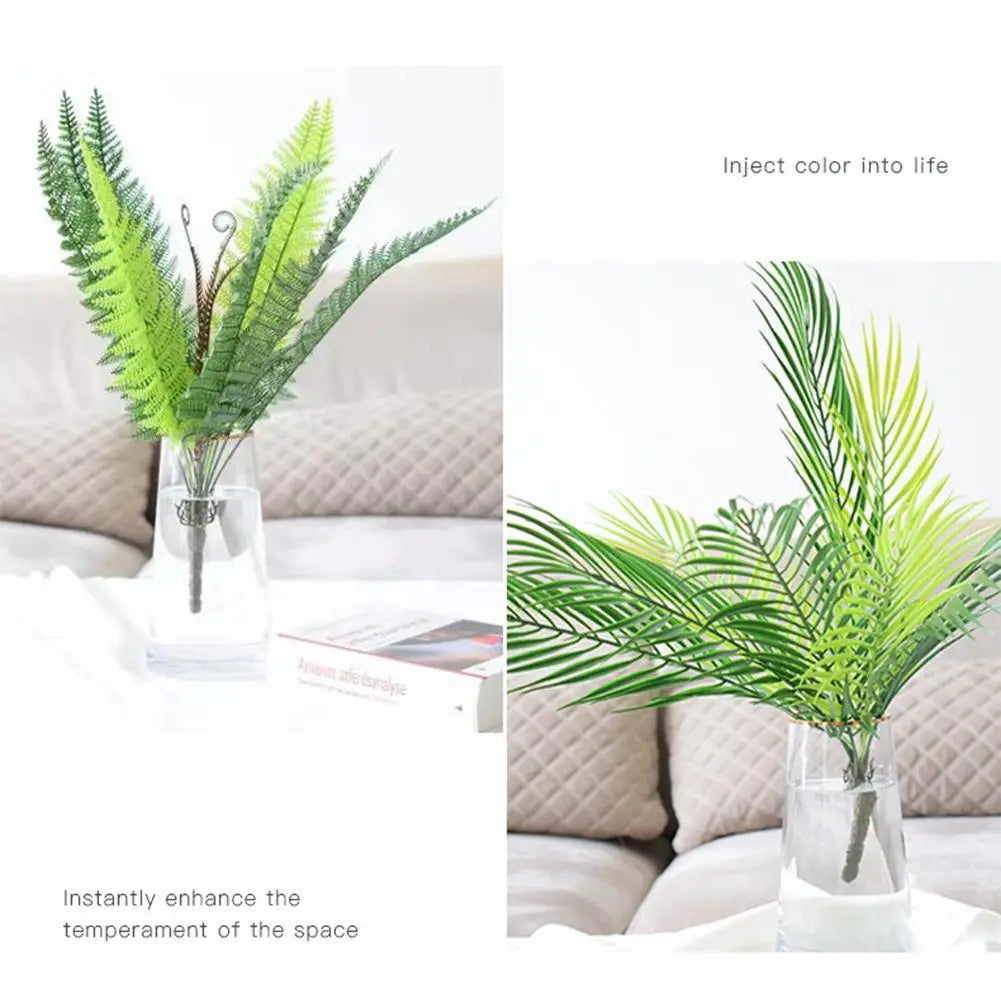 1pcs Simulation Green Leaf Artifical Plant Houshold Indoor Decoration Accessories Wholesale Dropshipping