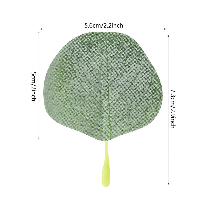 100 Pcs Artifical Eucalyptus Leaf Petal Silk Fake Plant Leaf For Wedding Party Decoration Home Garden Wreath Decor Supplies