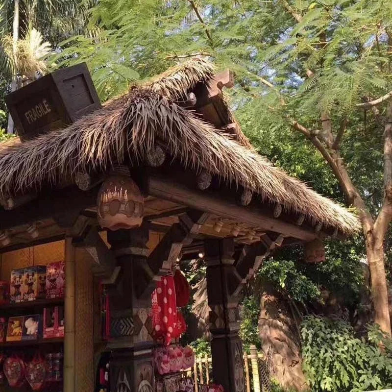 Fake Thatch Decor Simulation Natural Thatched Artifical Plant For Outdoor Roof Pavilion Home Garden Decoration Retardant Thatch