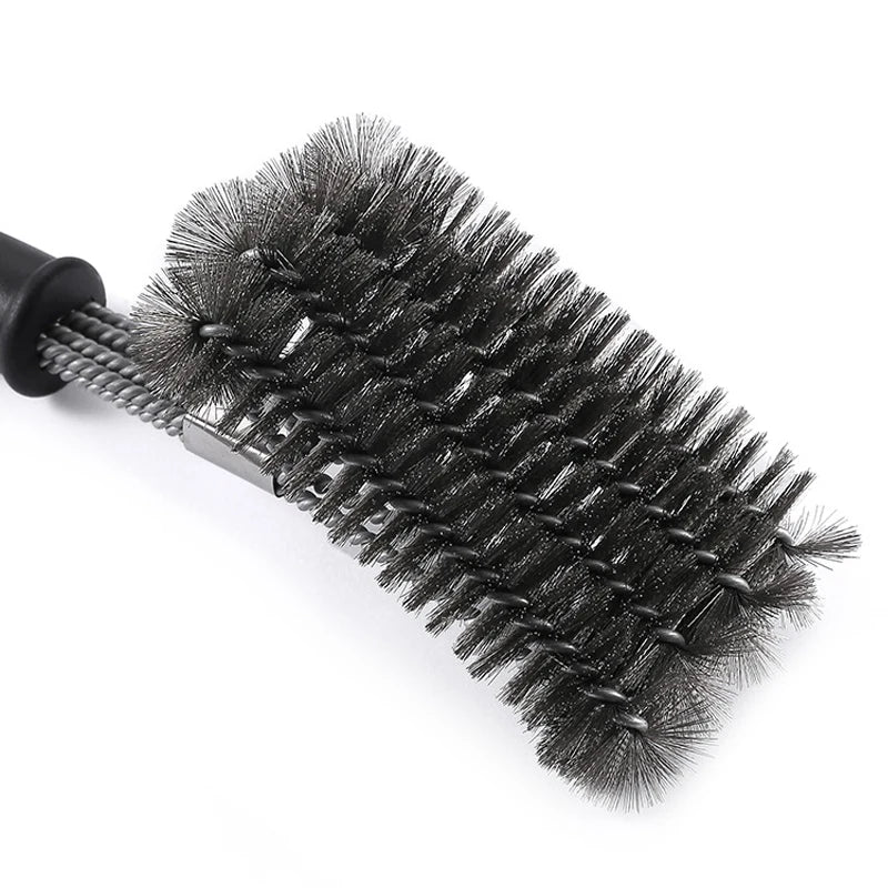 Barbecue Grill Bbq Brush Stainless Steel Bristles Non-stick Cleaning Brushes Clean Tool Wire Bristles Grill Barbecue Accessories
