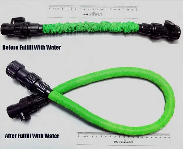 Magic Watering Hose Flexible Expandable Garden Hose Reels Water Hose Pipe US EU Quick Connector Valve Blue Green 25FT-200FT