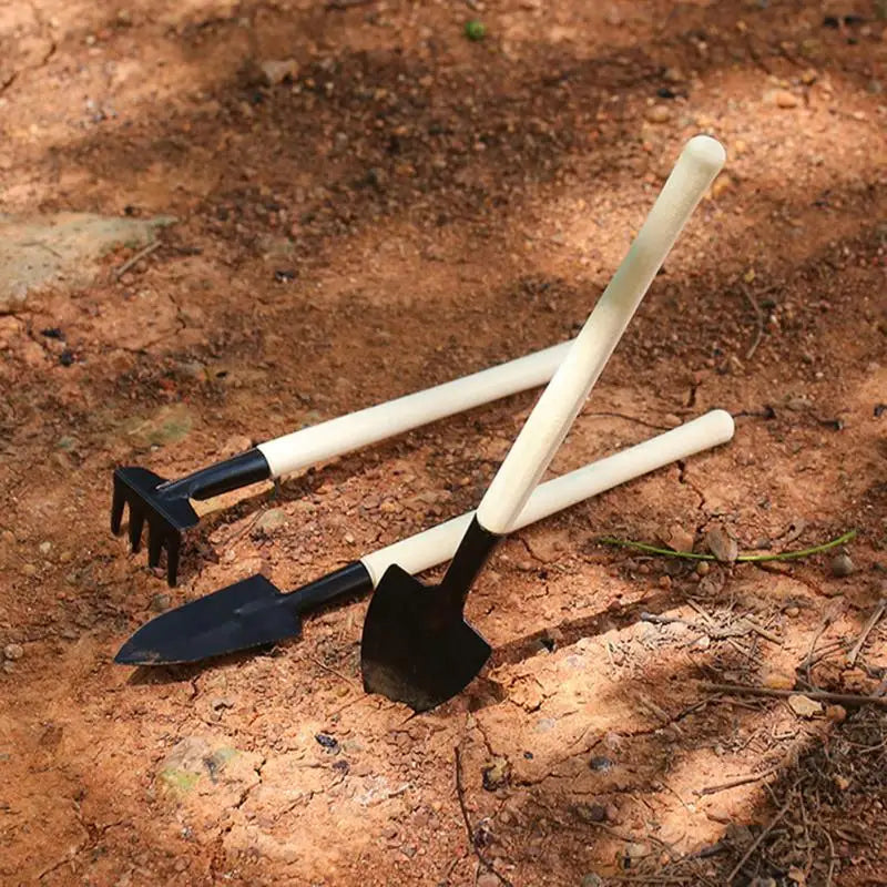 Succulent Plant Gardening Loosening Tools Mini Potted Tools Set Outdoor Manual Plant Flower Shovel Rake Three-Piece Set