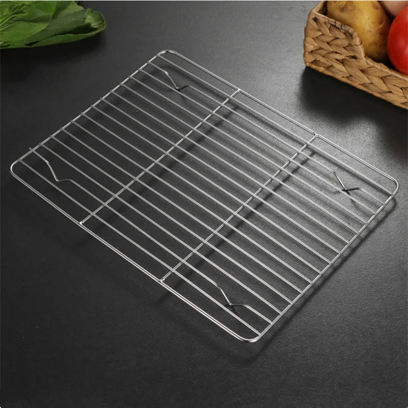 Kitchen Food Storage Tray Stainless Steel Serving Plates BBQ Steamed Spices Buffet Dishes Household Organizers Utensils