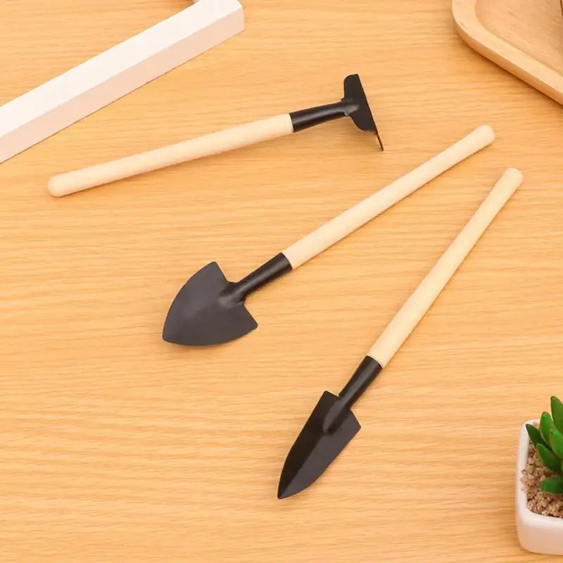 Succulent Plant Gardening Loosening Tools Mini Potted Tools Set Outdoor Manual Plant Flower Shovel Rake Three-Piece Set