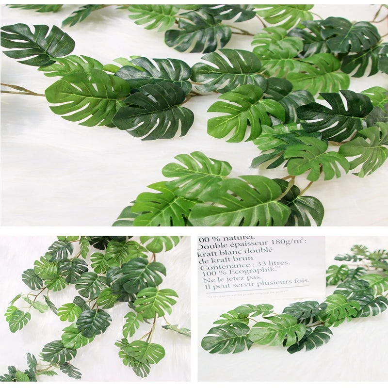 Home Decoration Artifical Decoration Vine Delicate Artificial Ivy Leaf Garland Plant Vine Fake Foliage Party Wedding Decoration
