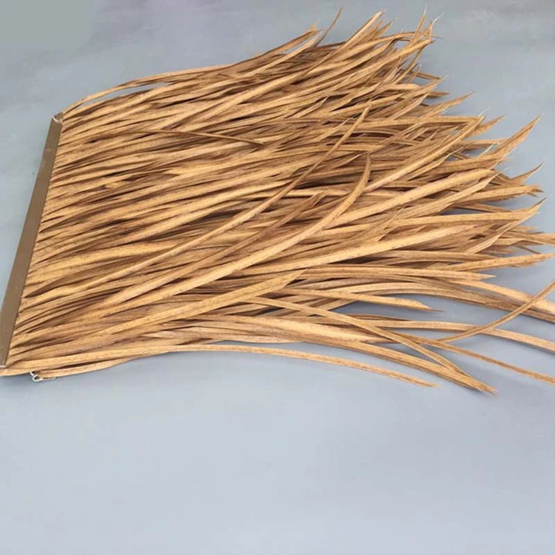50cm Fake Thatch Artifical Plant for Roof Decoration PVC Retardant False Thatch Simulation Natural Thatched Home Garden Decor