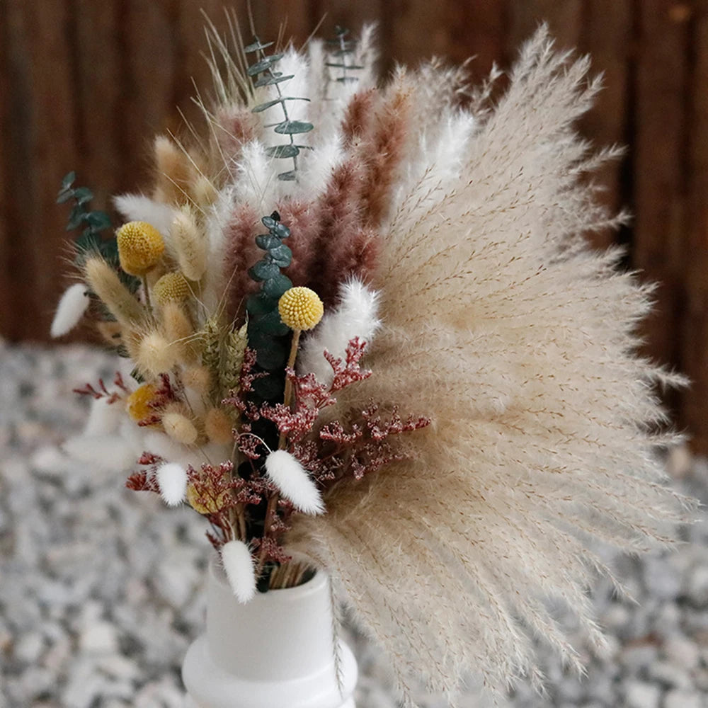 Dog Tail Grass Reed Dried Flower Home Decor Artifical Plant Bouquet Garden Party Wedding Arrangement Floral Props Diy Supplies