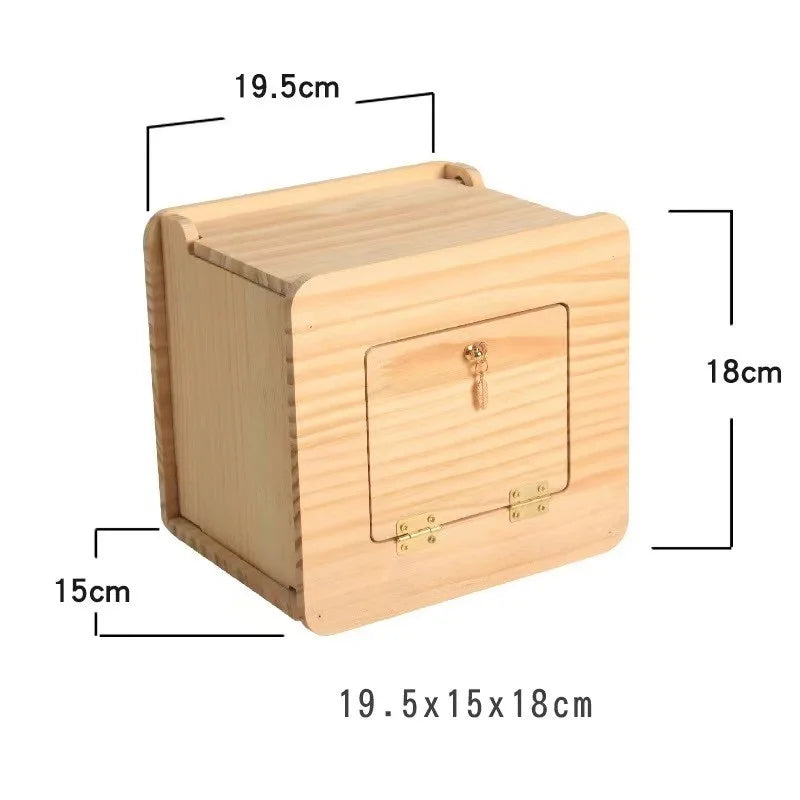 Bird Box Nesting Parakeet Cage House Houses Cockatiel Wooden Parrot Budgie Breeding Parakeets Wood Cages Boxes Home Supplies