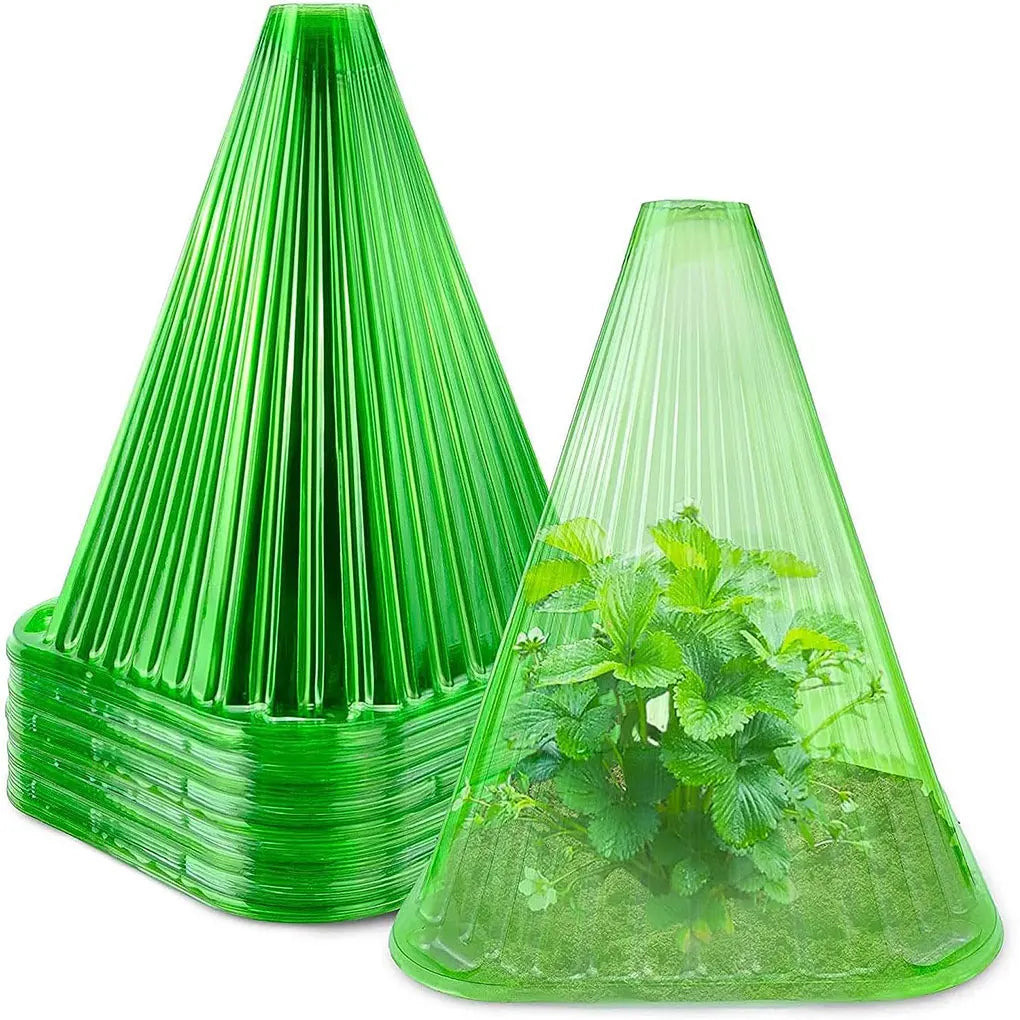 10x Green Garden S Growth With Plant Covers Easy To And Store Effective Plant Protection Plant Bell Green HA102363