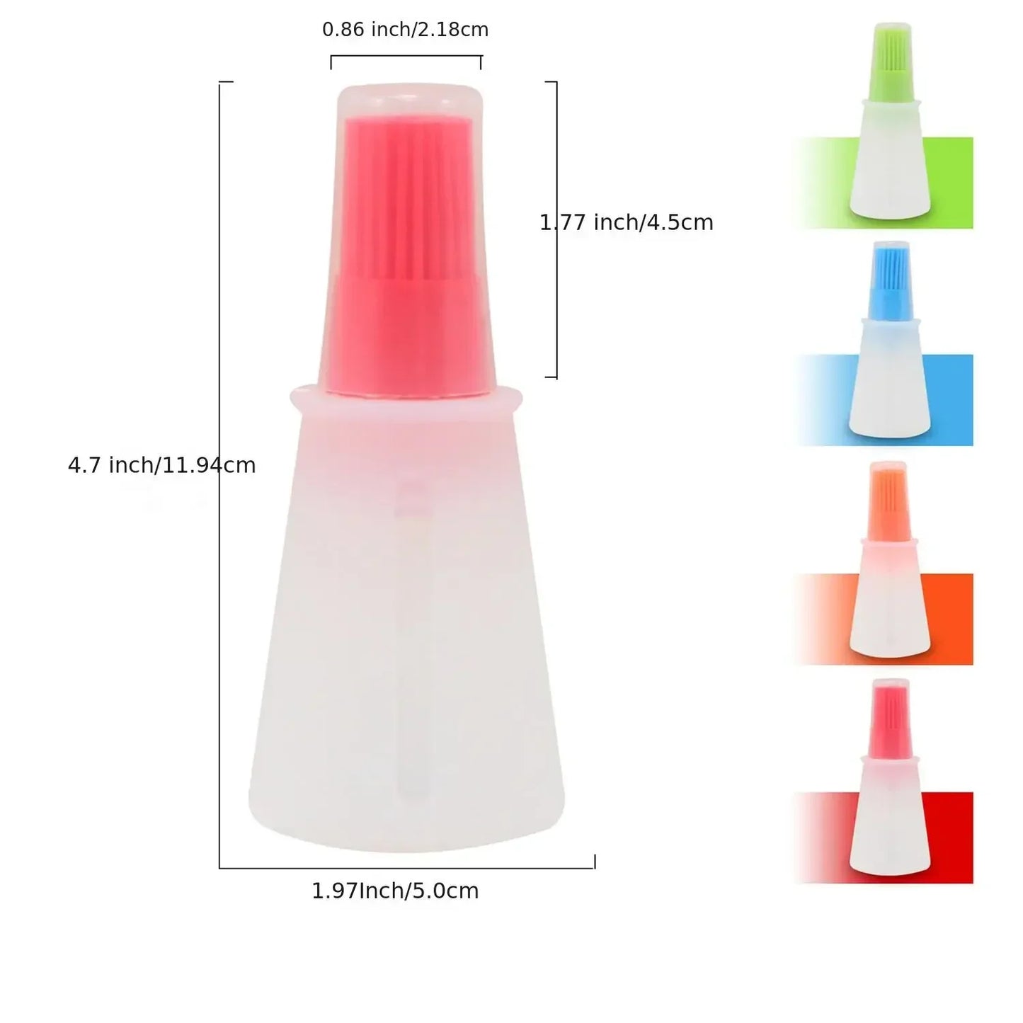 Silicone Flat-bottomed Barbecue Oil Bottle Brush BBQ Brushes Kitchen Gadgets Bbq Accessories