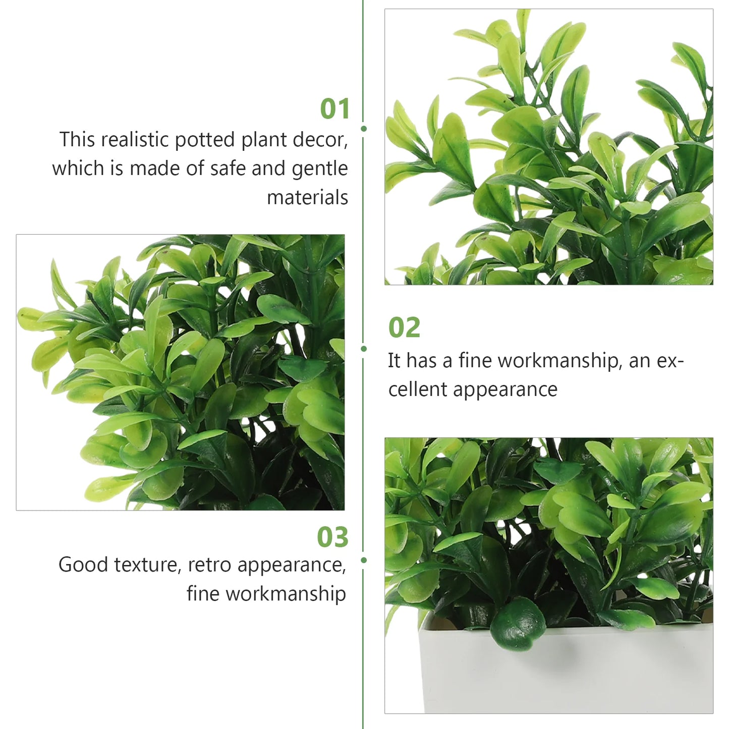 Premium Realistic Convenient Fake Plants Faux Plant Farmhouse Kitchen Decor Artifical Plants for Home
