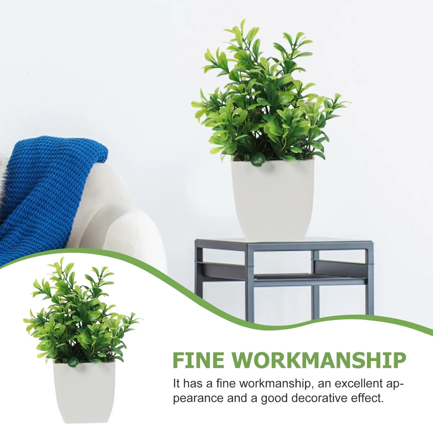 Premium Realistic Convenient Fake Plants Faux Plant Farmhouse Kitchen Decor Artifical Plants for Home