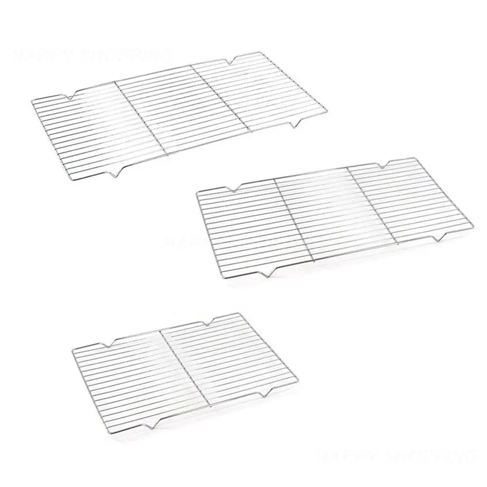 Durable Net Cooling Baking Rack Grid Rounded Corners Design Grill Sheet Bbq Grill Meshes Kitchen Tools Strong Bearing Capacity