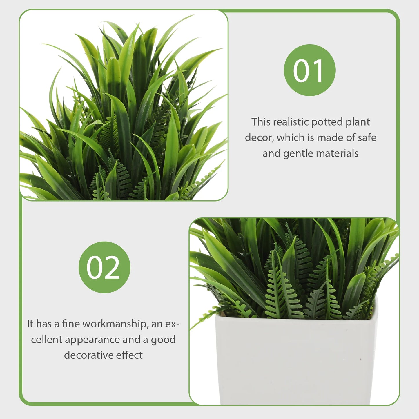 Premium Realistic Convenient Fake Plants Faux Plant Farmhouse Kitchen Decor Artifical Plants for Home