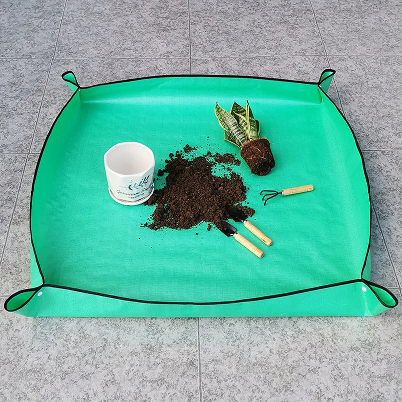 Waterproof Foldable Planting Mat Garden Potting Pad for Plant Flower Pot Transplanting Farm Bonsai Gardening Tools and Equipment