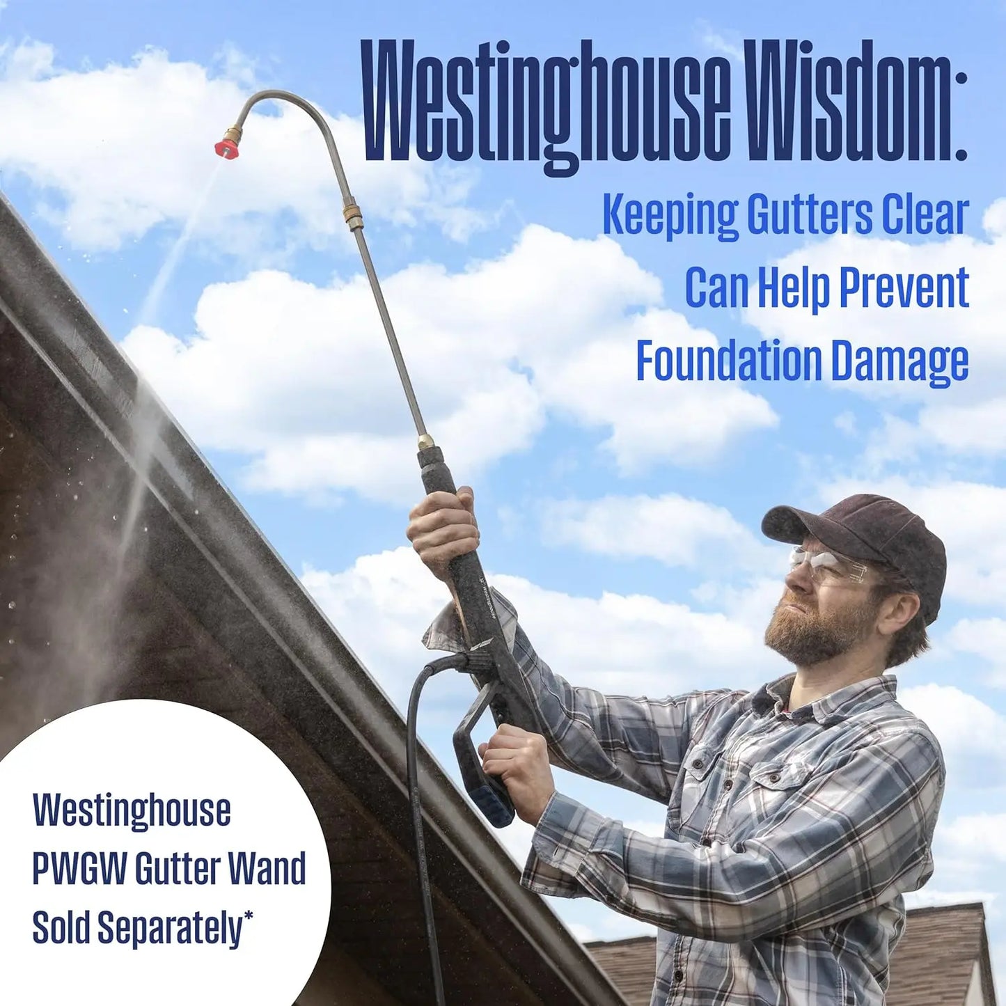 Westinghouse WPX3200 Gas Pressure Washer, 3200 PSI and 2.5 Max GPM, Onboard Soap Tank, Spray Gun and Wand, 5 Nozzle Set
