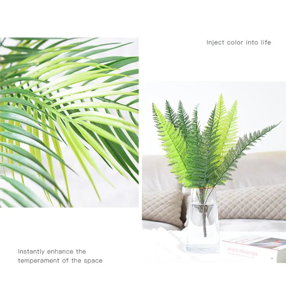 1pcs Simulation Green Leaf Artifical Plant Houshold Indoor Decoration Accessories Wholesale Dropshipping