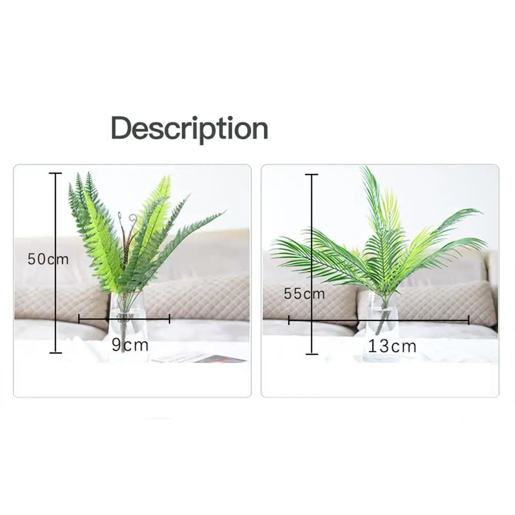 1pcs Simulation Green Leaf Artifical Plant Houshold Indoor Decoration Accessories Wholesale Dropshipping