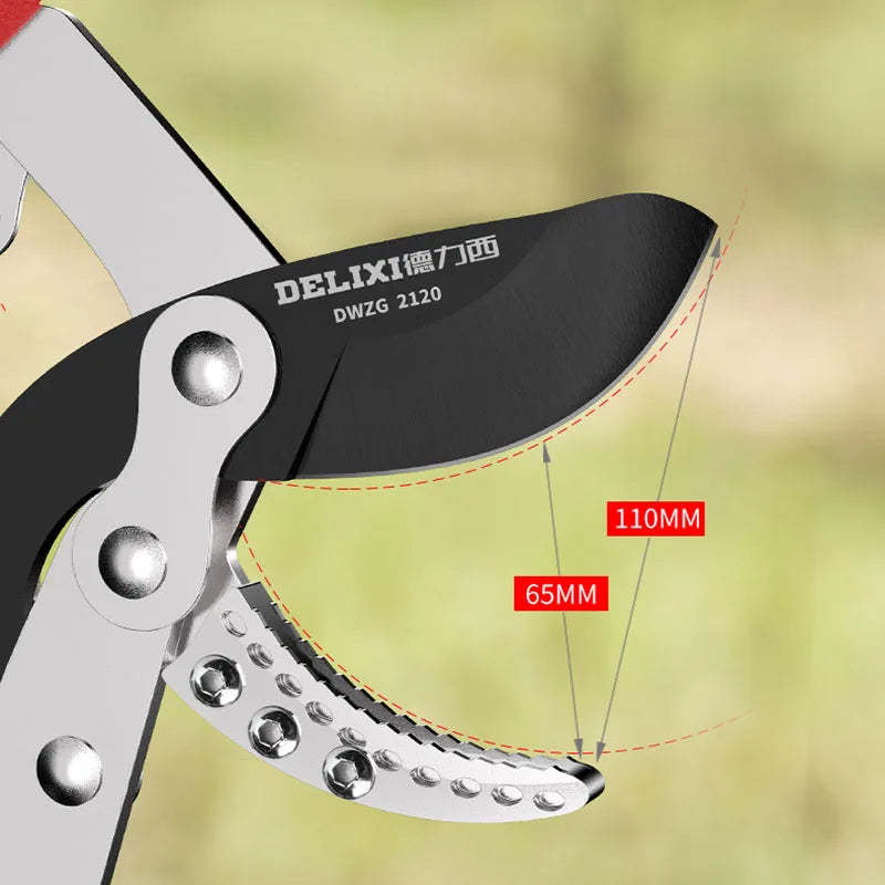 DELIXI Long Pruner Garden Branch Scissors SK5 Steel Garden Tools Professional Hand Tools Gardening Fruit Tree Pruning Shears