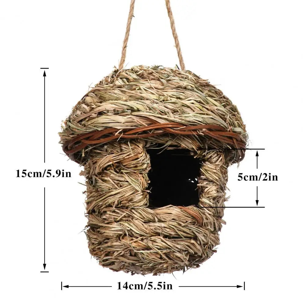 Durable Bird Nest Comfortable Hummingbird House Hand Woven Resting Place Hammock Hanging Hummingbird Nest