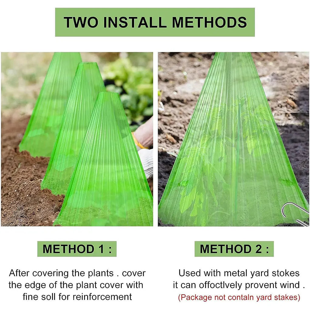 10x Green Garden S Growth With Plant Covers Easy To And Store Effective Plant Protection Plant Bell Green HA102363