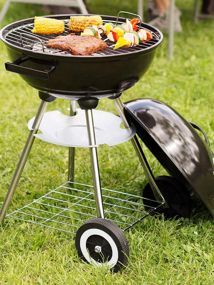 Household Outdoor BBQ Barbecue Stove Portable Barbecue Grill 18.5Inch Apple Stove Charcoal Grilled Barbecue Stove Push-Pull 2023
