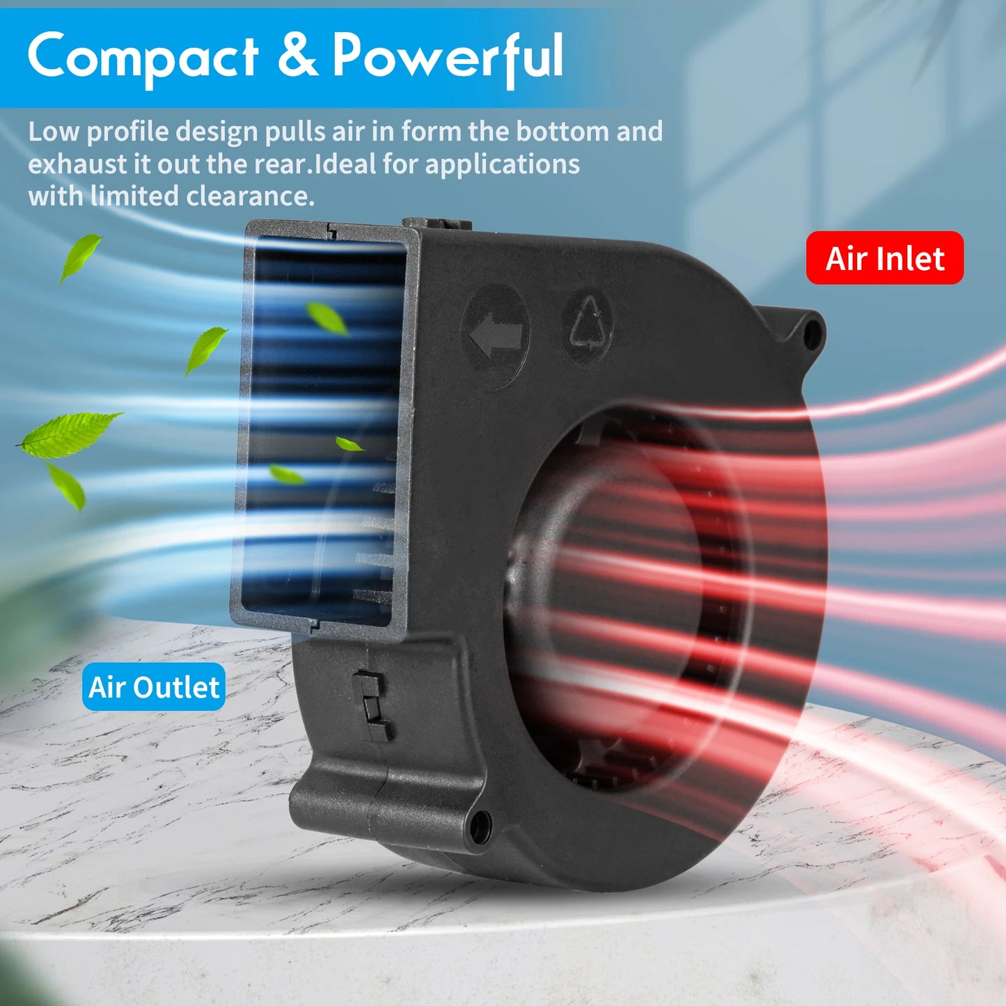 New DIY BBQ Fan Electric Charcoal Starter Air Turbo Blower Fan Dual Ball for Dc 12V 3800RPM AC110-240V Speed Adjustable