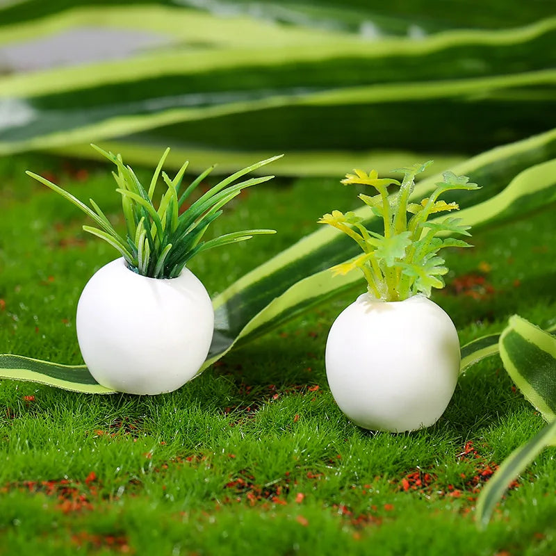 Dollhouse Dollhouse Dollhouse Accessories Miniature Model Micro Landscape Decoration Mini Simulation Succulent Plant Potting