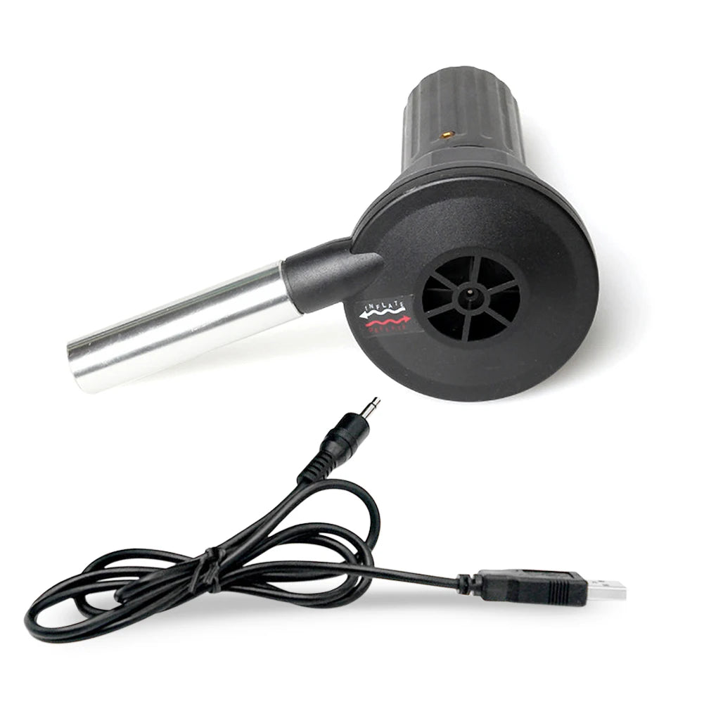 BBQ Fan USB Portable Barbeque Air Blower For Outdoor Barbecue Fire Bellow Camping And Hiking Picnic Without Battery 5V Dropship