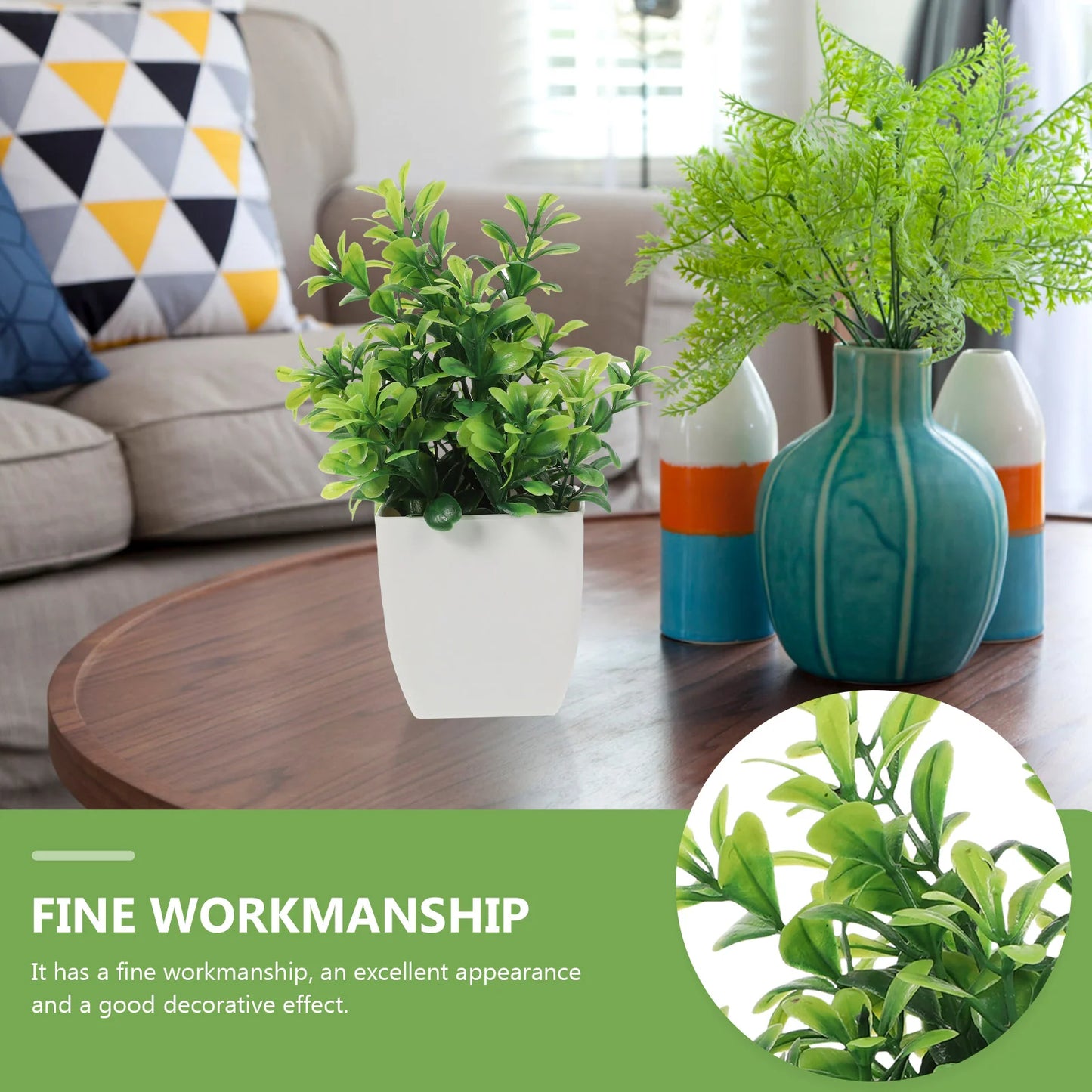 Premium Realistic Convenient Fake Plants Faux Plant Farmhouse Kitchen Decor Artifical Plants for Home
