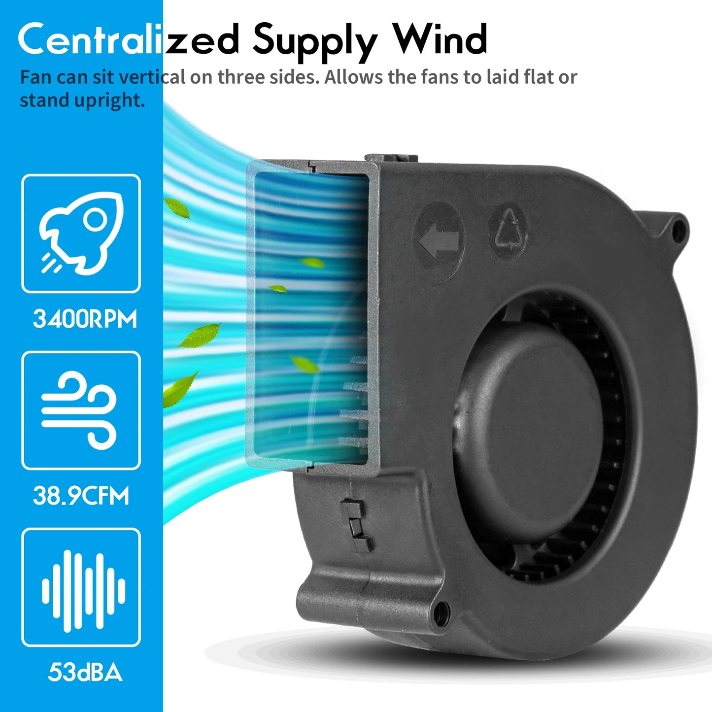 New DIY BBQ Fan Electric Charcoal Starter Air Turbo Blower Fan Dual Ball for Dc 12V 3800RPM AC110-240V Speed Adjustable