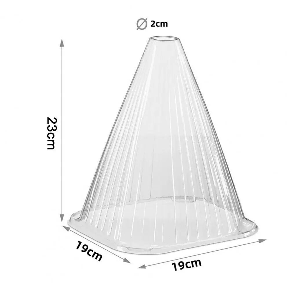 20Pcs Plant Protection Cover Light Translucent Breathable Top Rain Sunlight Prevention Bell Plants Tent Garden Supply