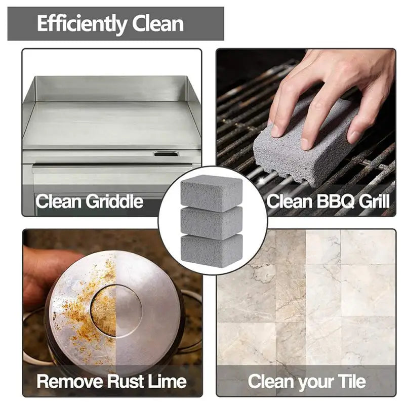 BBQ Grill Cleaning Brick Block Grill Stone Racks Stains Grease Cleaner BBQ Tools For Garden Kitchen Gadgets Cleaning Brushes