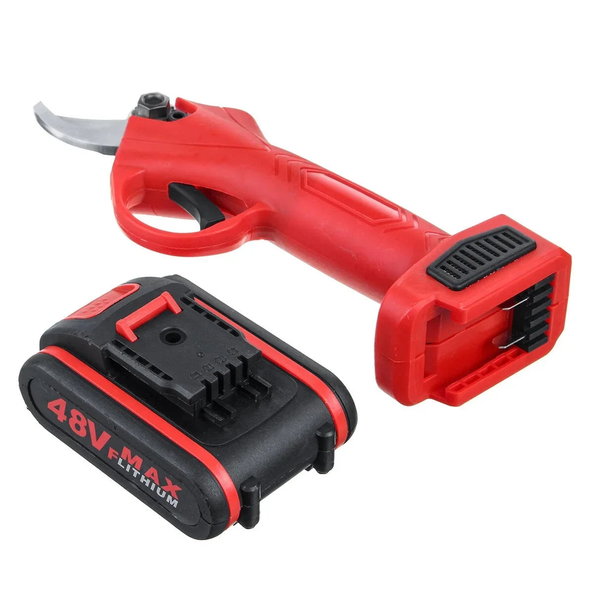 48V Cordless Electric Pruning Shears Battery Punner Garden Scissors Bonsai Tree Pruning Branches Cutter Landscaping Garden Tools