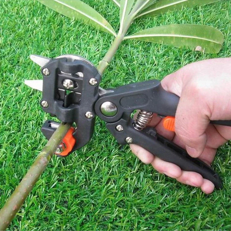 Professional Grafting Tools Pruner Kit Garden Fruit Tree Grafting Shears 2 in 1 Gardening Scissors Shear Cutting Hand Tools Set