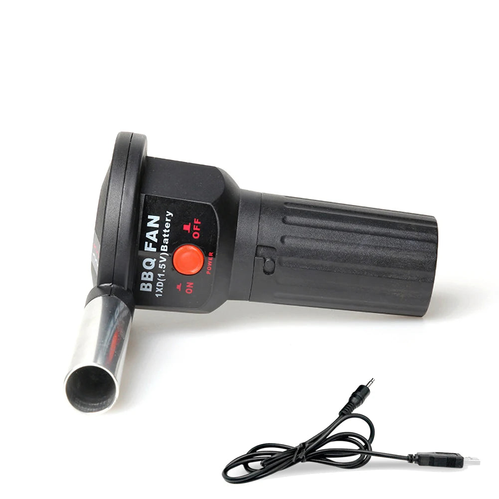 BBQ Fan USB Portable Barbeque Air Blower For Outdoor Barbecue Fire Bellow Camping And Hiking Picnic Without Battery 5V Dropship