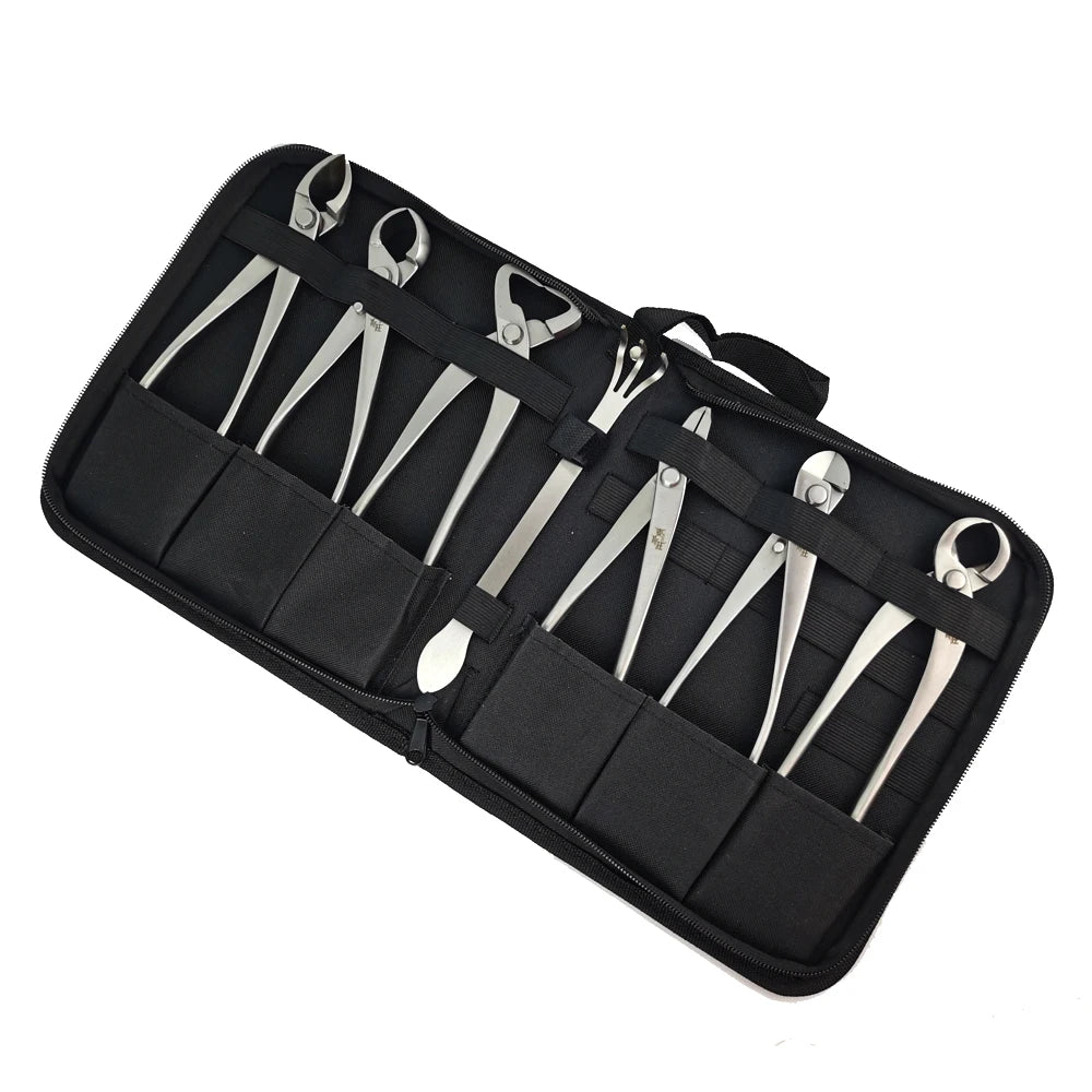 Professional Grade 4/5/6/7PCS Bonsai tool Set Kit Stainless Steel Bonsai Scissors Knob Cutter Jin Pliers Trunk Splitter Garden