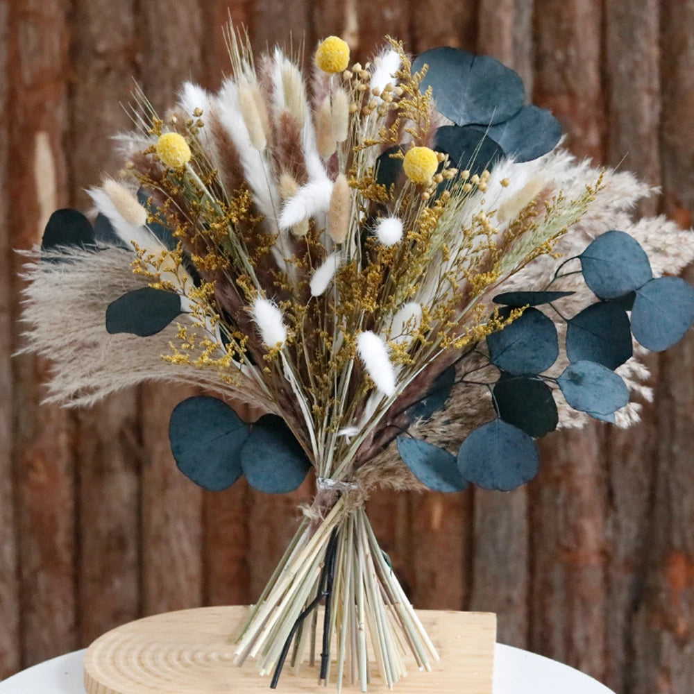 Dog Tail Grass Reed Dried Flower Home Decor Artifical Plant Bouquet Garden Party Wedding Arrangement Floral Props Diy Supplies
