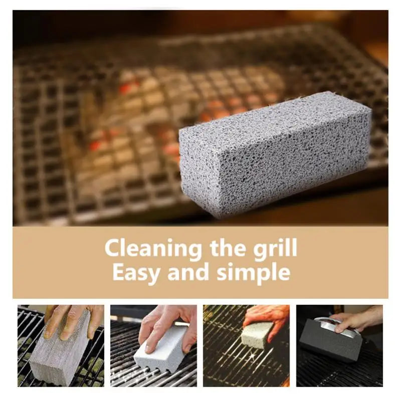 BBQ Grill Cleaning Brick Block Grill Stone Racks Stains Grease Cleaner BBQ Tools For Garden Kitchen Gadgets Cleaning Brushes