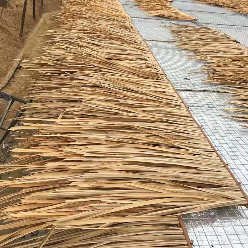 Fake Thatch Decor Simulation Natural Thatched Artifical Plant For Outdoor Roof Pavilion Home Garden Decoration Retardant Thatch